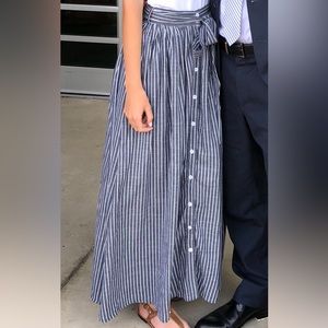 Nautical Maxi Skirt